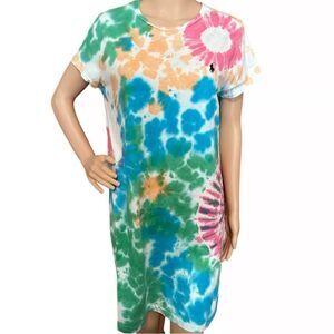 Ralph Lauren Women's Tie-Dye Dress Multicolor - new with tags $90 XS Resortwear